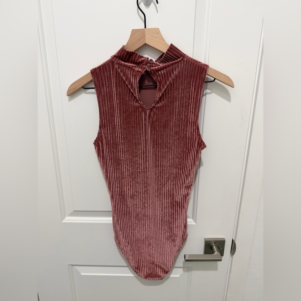 Bke Boutique Velvet Bodysuit View 5